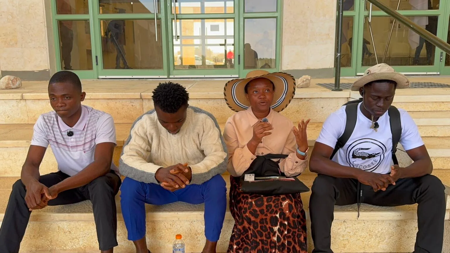 Liberian agriculture students at the Yoel DeMalach Center for Desert Agriculture